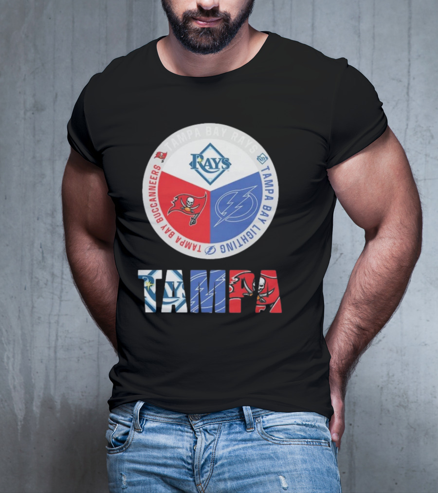 Tampa Bay Rays X Tampa Bay Lightning X Tampa Bay Buccaneers T-Shirt