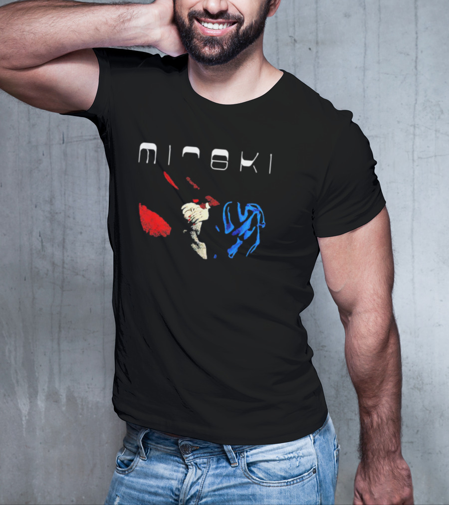 Mitski Working For The Knife Abstract Red And Blue T-Shirt