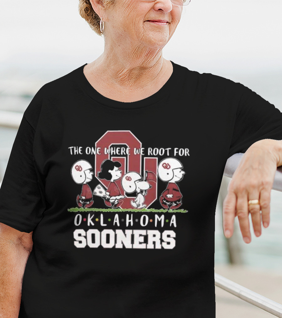 Snoopy And Woodstock Peanuts The One Where We Root For Oklahoma Sooners T-Shirt
