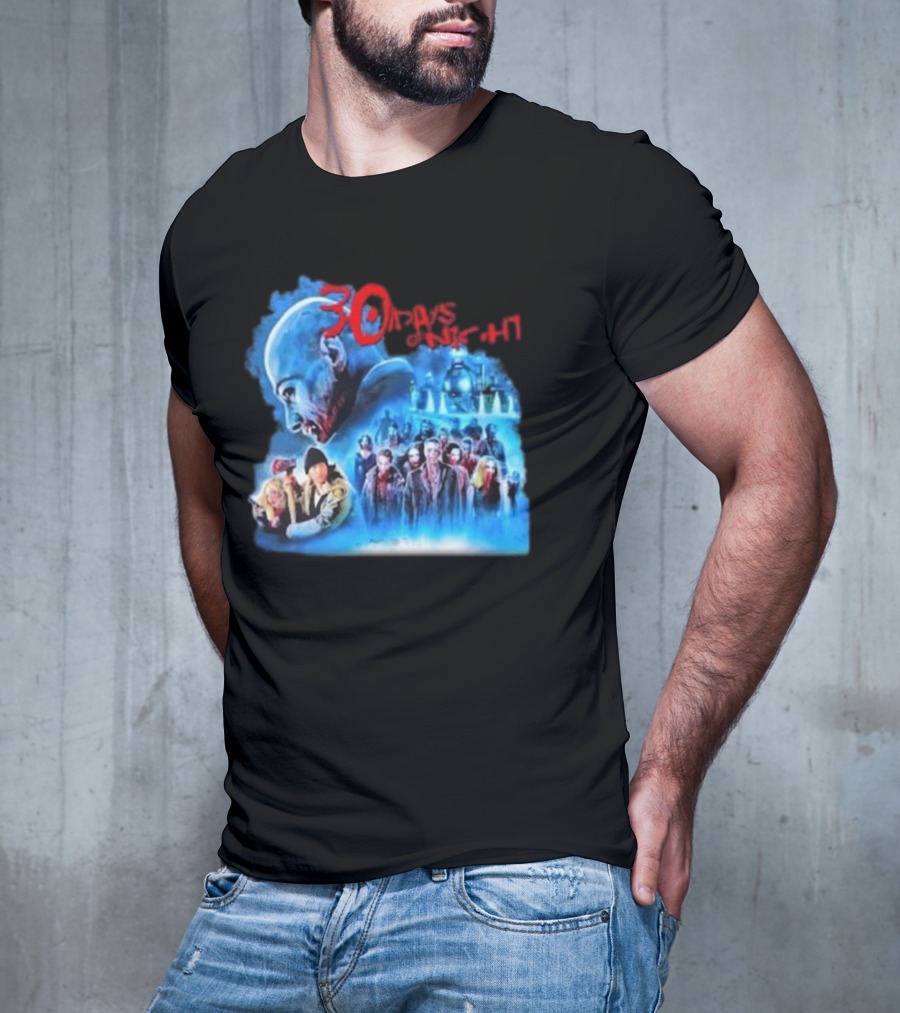 30 Days Of Night Fight Zombies Vampire Movie Scene T-Shirt