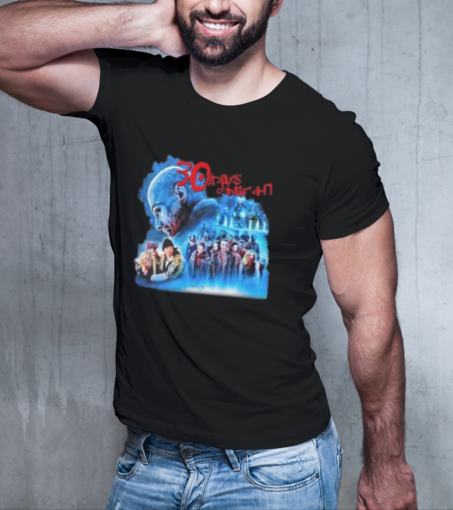 30 Days Of Night Fight Zombies Vampire Movie Scene T-Shirt