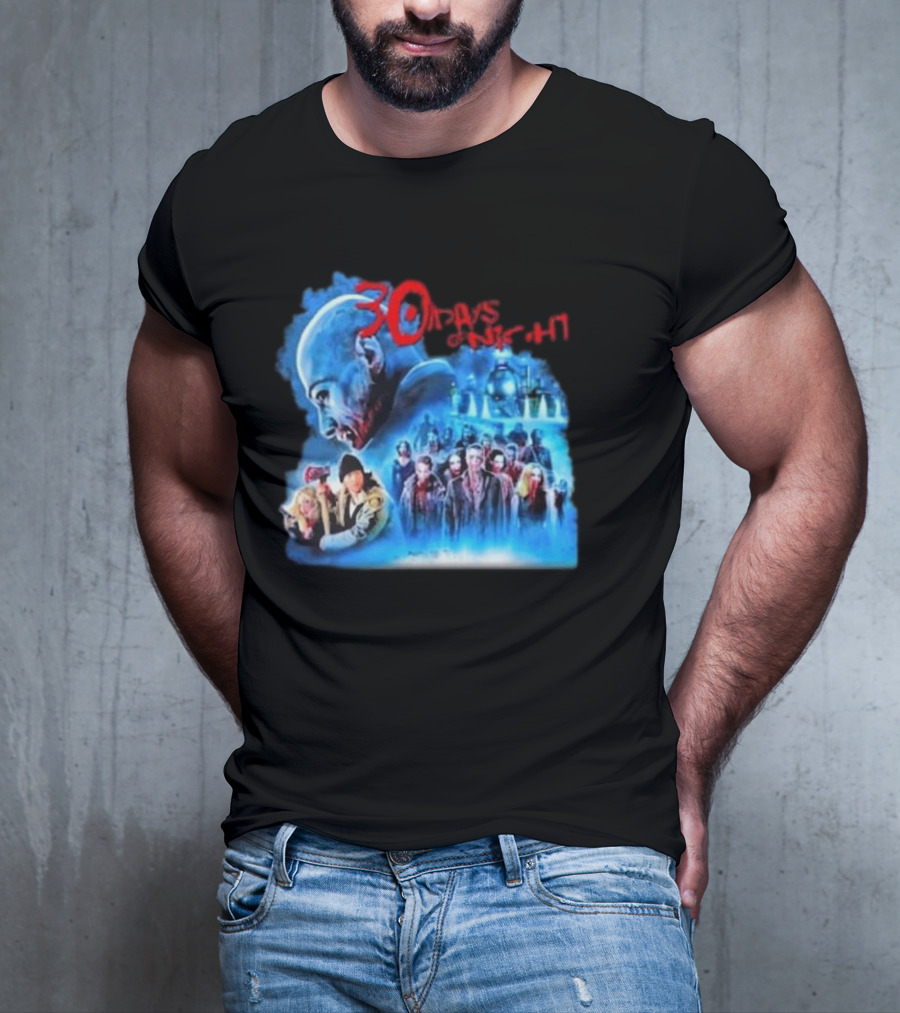 30 Days Of Night Fight Zombies Vampire Movie Scene T-Shirt
