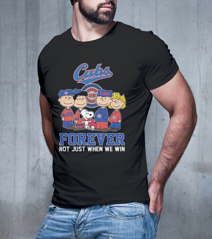 Cubs Snoopy And Friends Forever Not Just When We Win T-Shirt