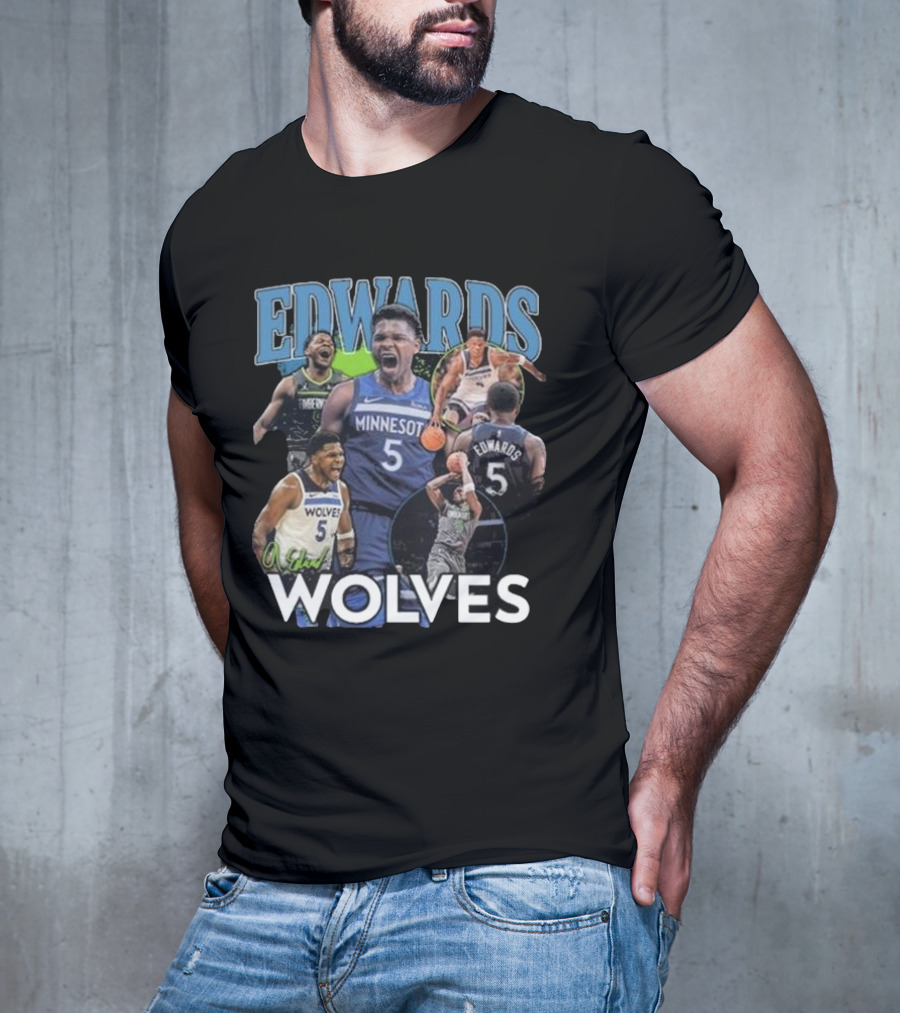 Minnesota Timberwolves Anthony Edwards Edwards Wolves 5 T-Shirt