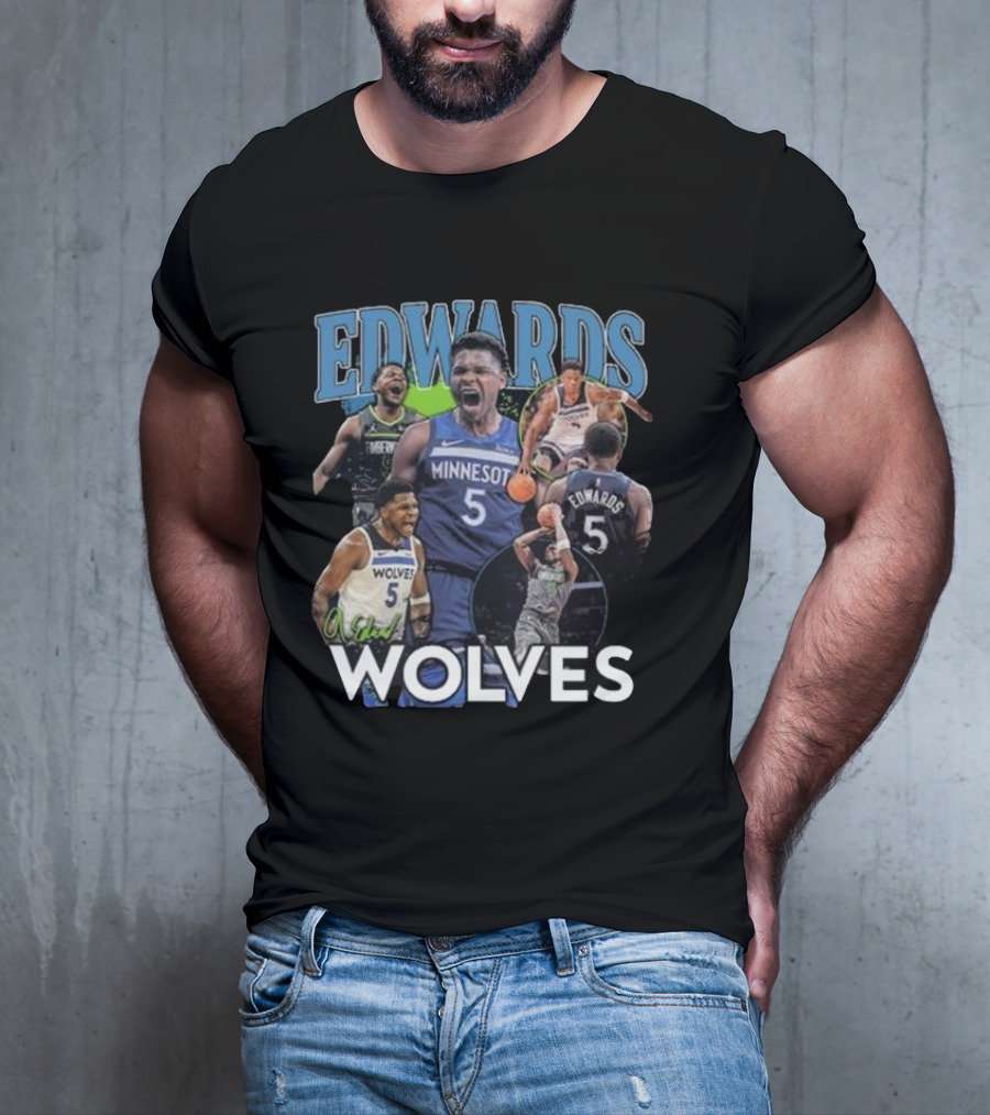Minnesota Timberwolves Anthony Edwards Edwards Wolves 5 T-Shirt