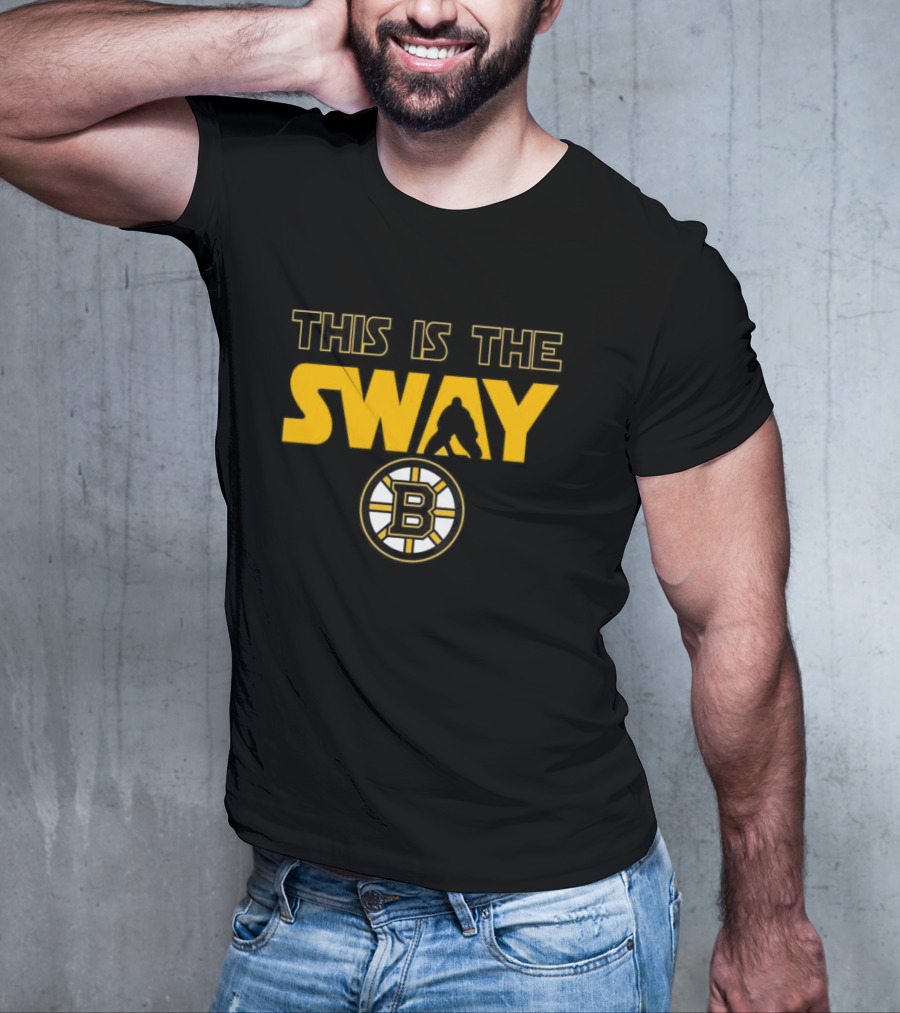 THIS IS THE SWAY BOSTON BRUINS HOCKEY FAN TALBOT BLACK AND GOLD T-Shirt