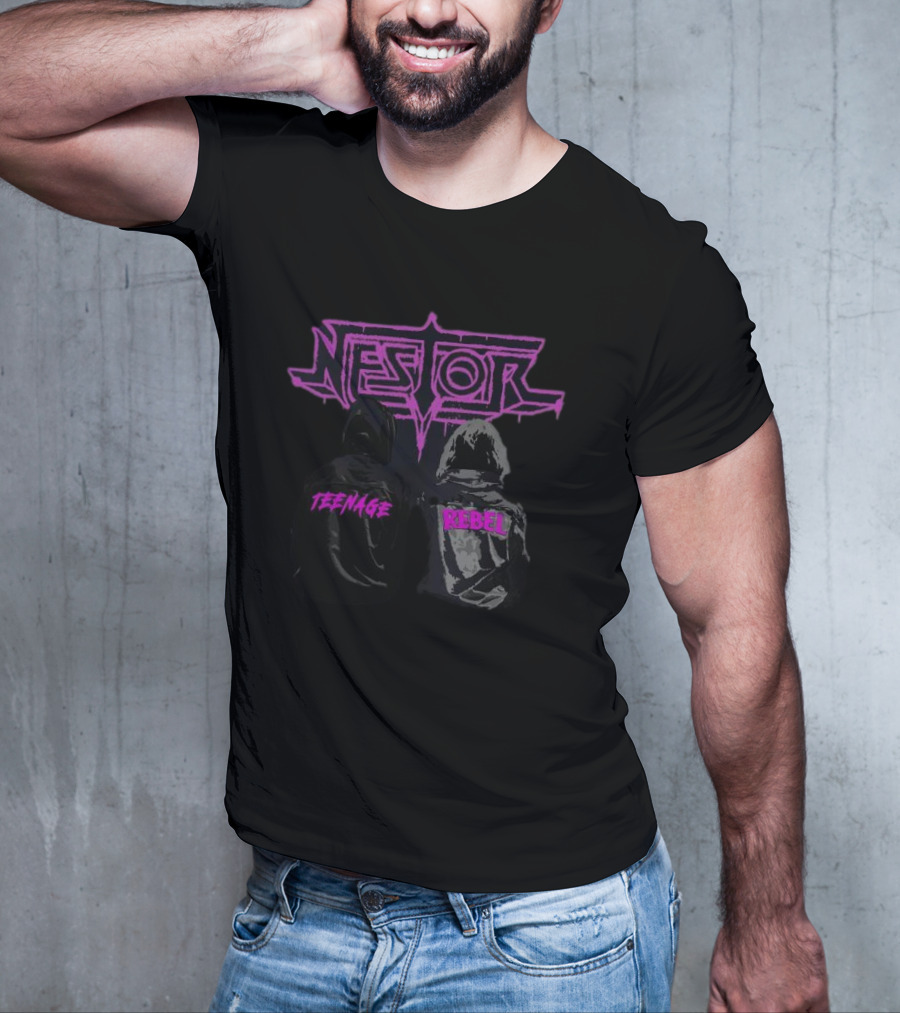 Nestor Teenage Rebel Duo In Hooded Jackets T-Shirt