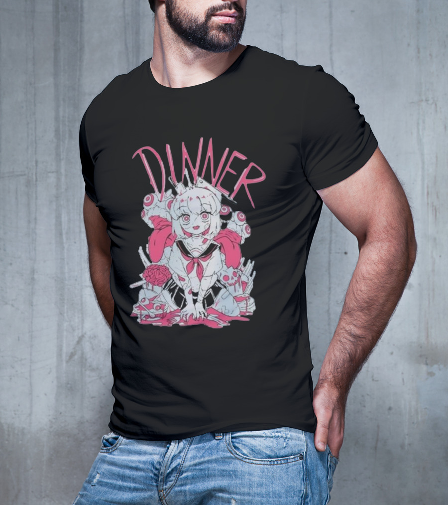 Pastel Anime Dinner With Melon Aesthetic T-Shirt
