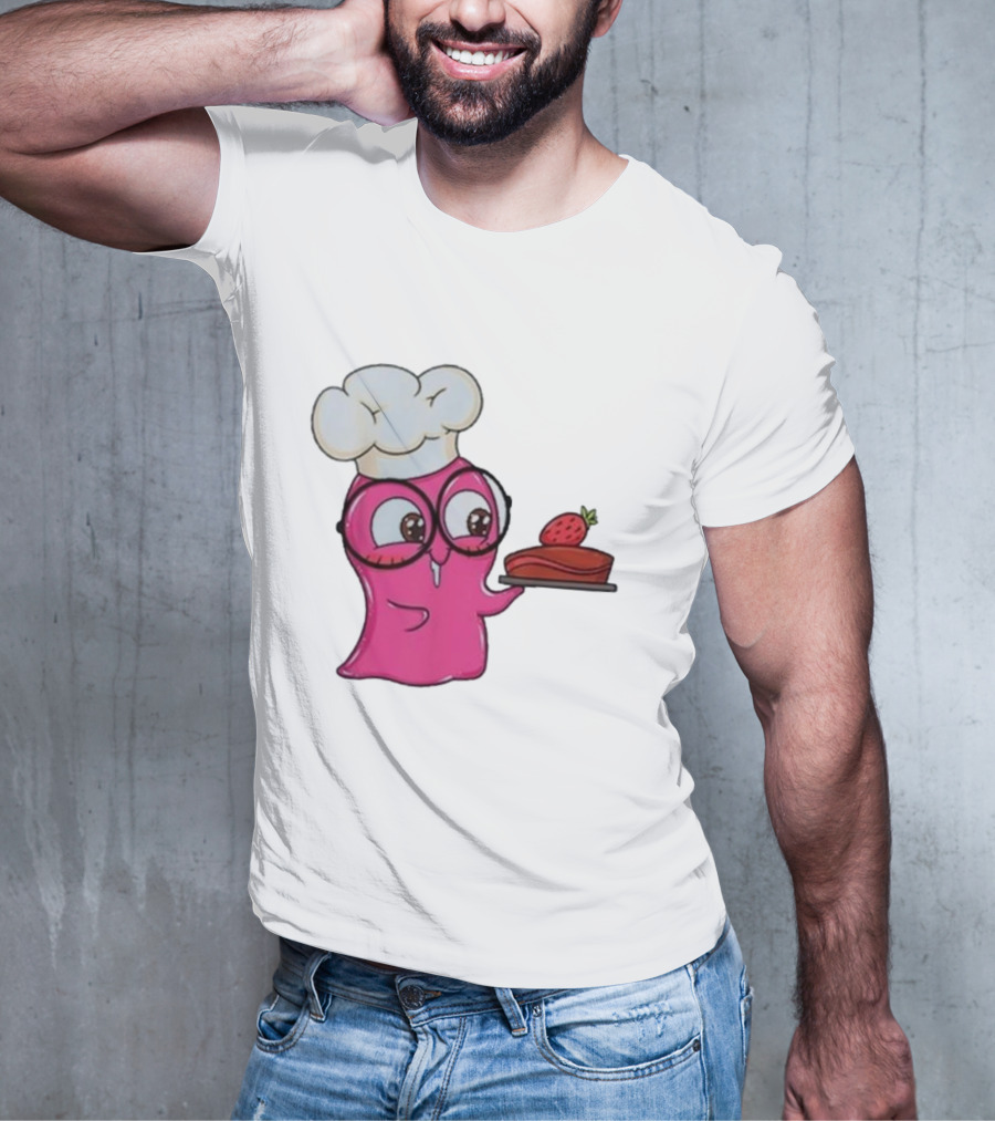 Slime Sam Chef With Cake And Strawberry T-Shirt