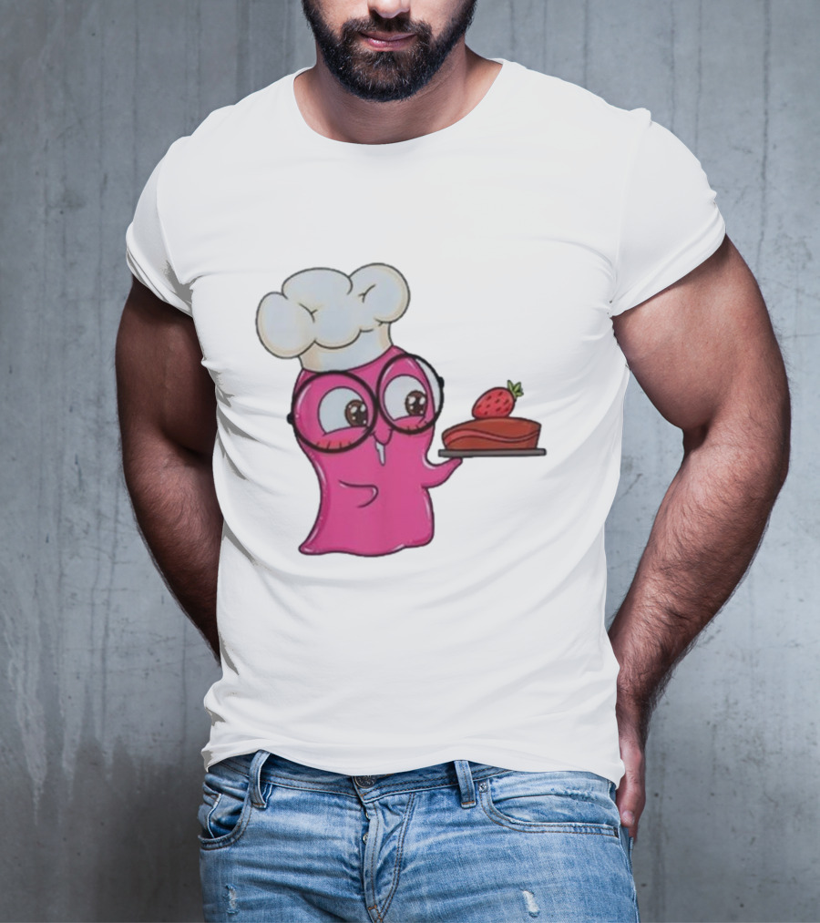 Slime Sam Chef With Cake And Strawberry T-Shirt