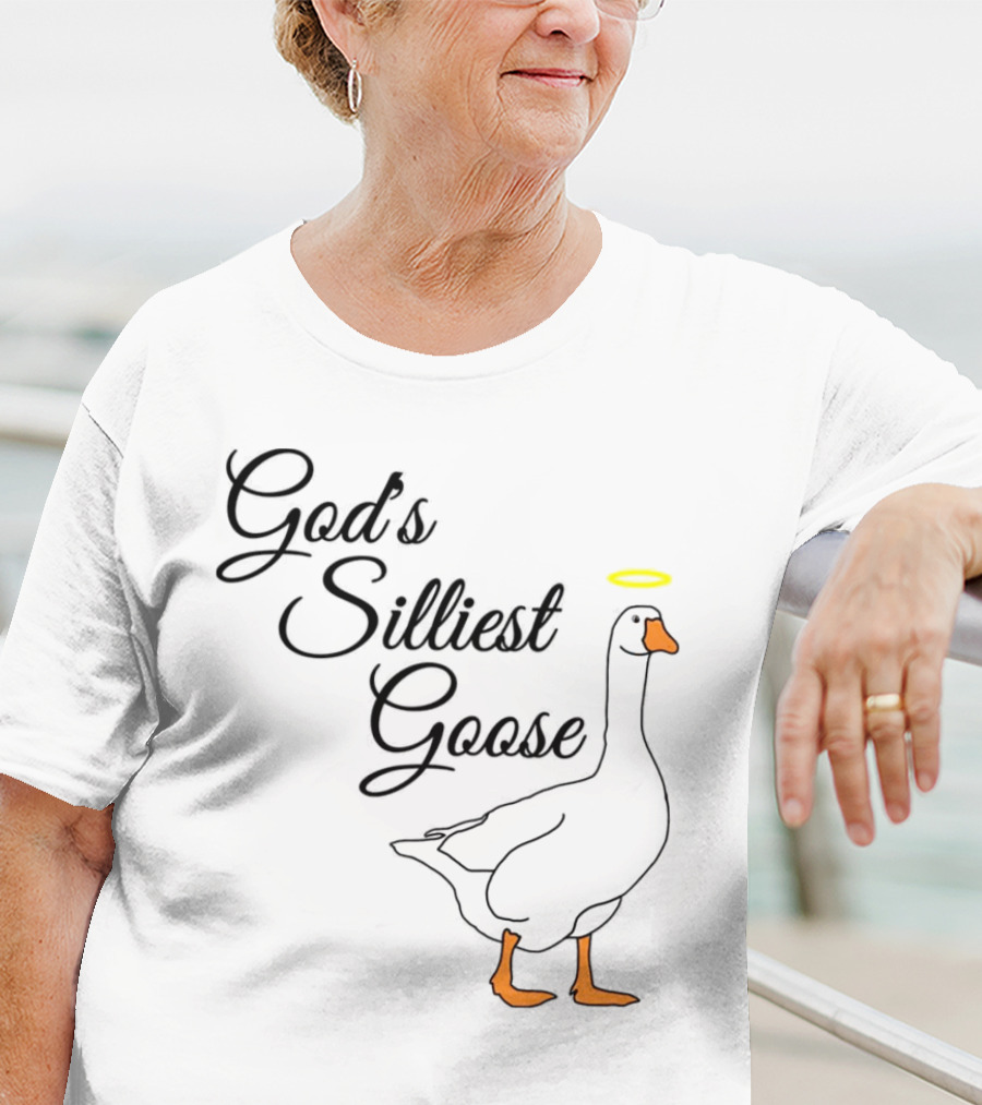 God's Silliest Goose Halo Goose T-Shirt