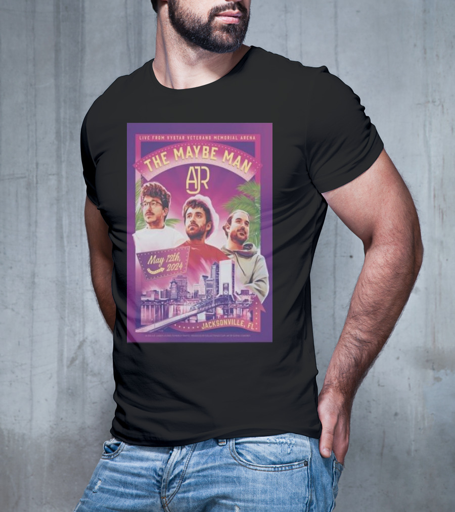 LIVE FROM VYSTAR VETERANS MEMORIAL ARENA THE MAYBE MAN AJR JACKSONVILLE FL MAY 12TH T-Shirt