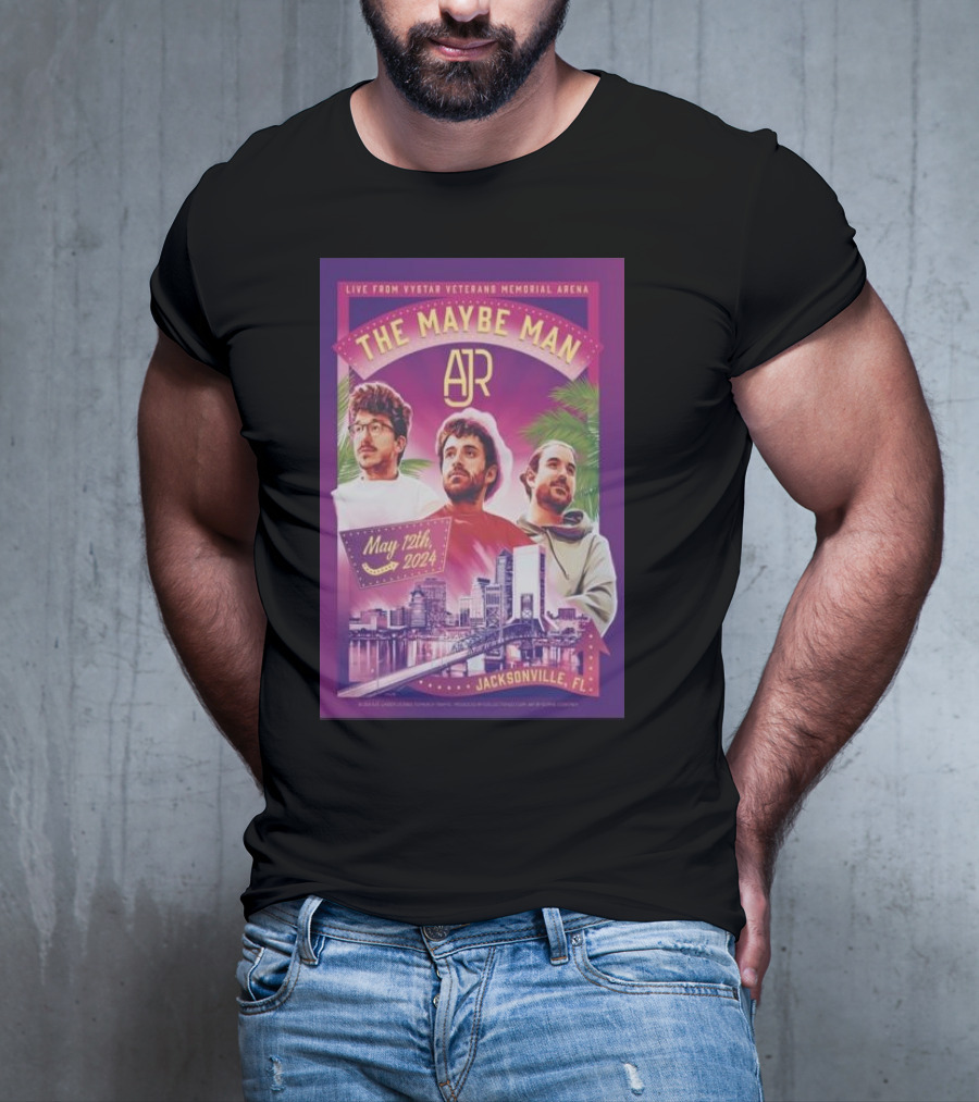 LIVE FROM VYSTAR VETERANS MEMORIAL ARENA THE MAYBE MAN AJR JACKSONVILLE FL MAY 12TH T-Shirt