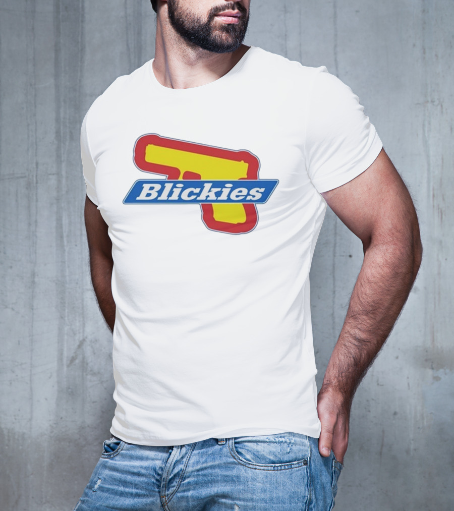 Blickies Gun Icon Logo 10Cellphones T-Shirt