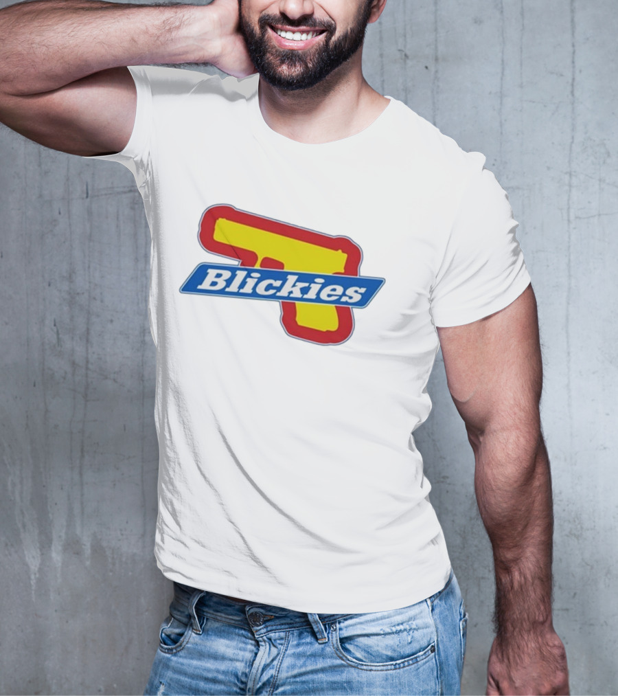Blickies Gun Icon Logo 10Cellphones T-Shirt