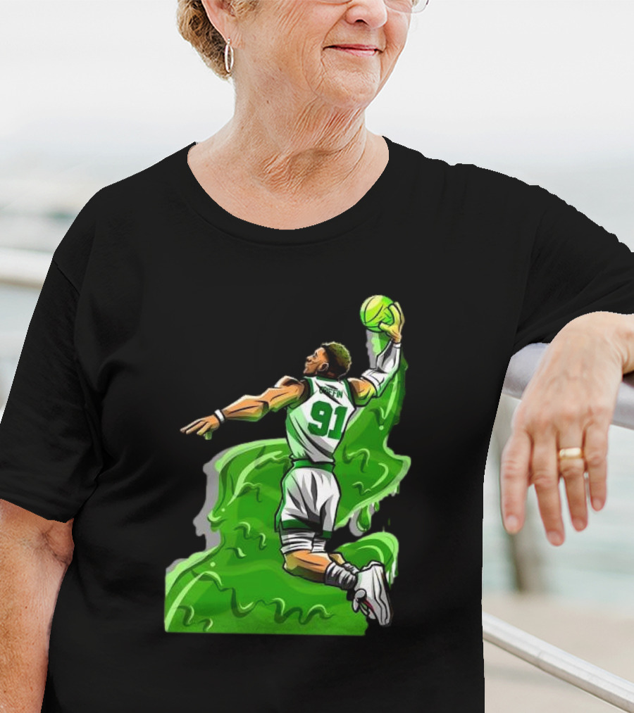 Blake Griffin Boston Celtics Number 91 Dunking Basketball T-Shirt