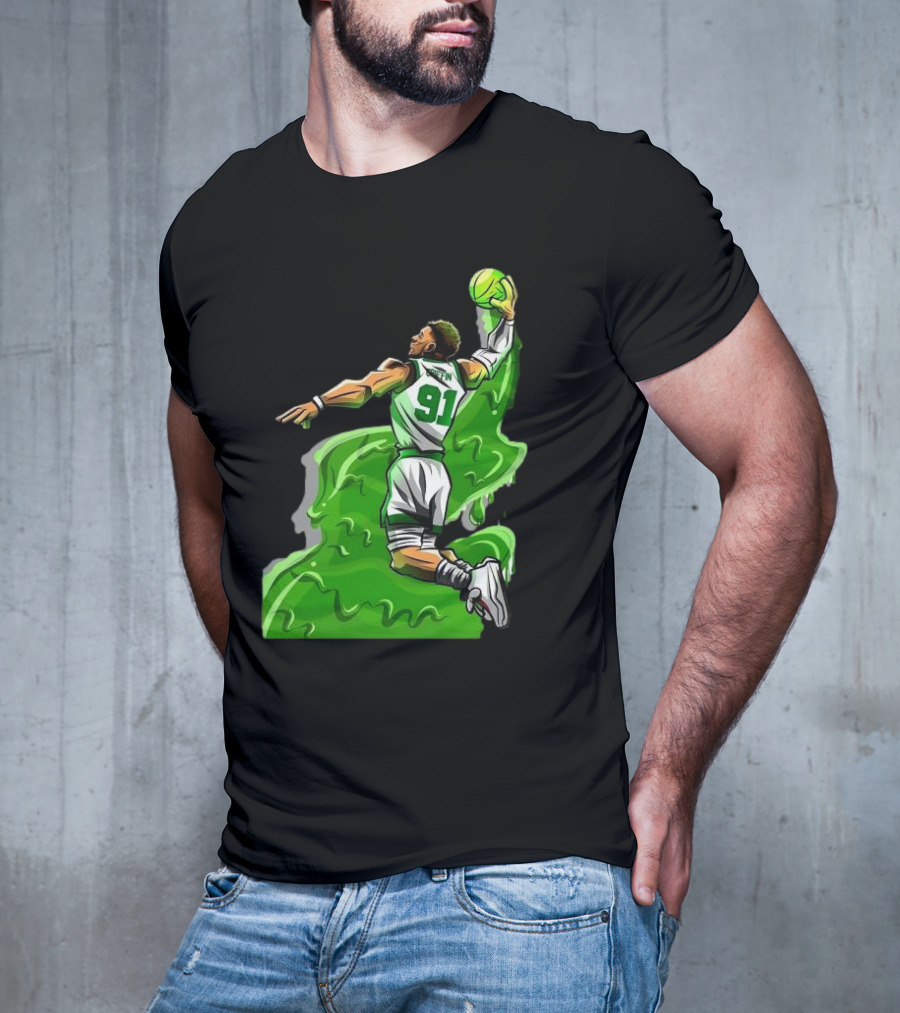 Blake Griffin Boston Celtics Number 91 Dunking Basketball T-Shirt