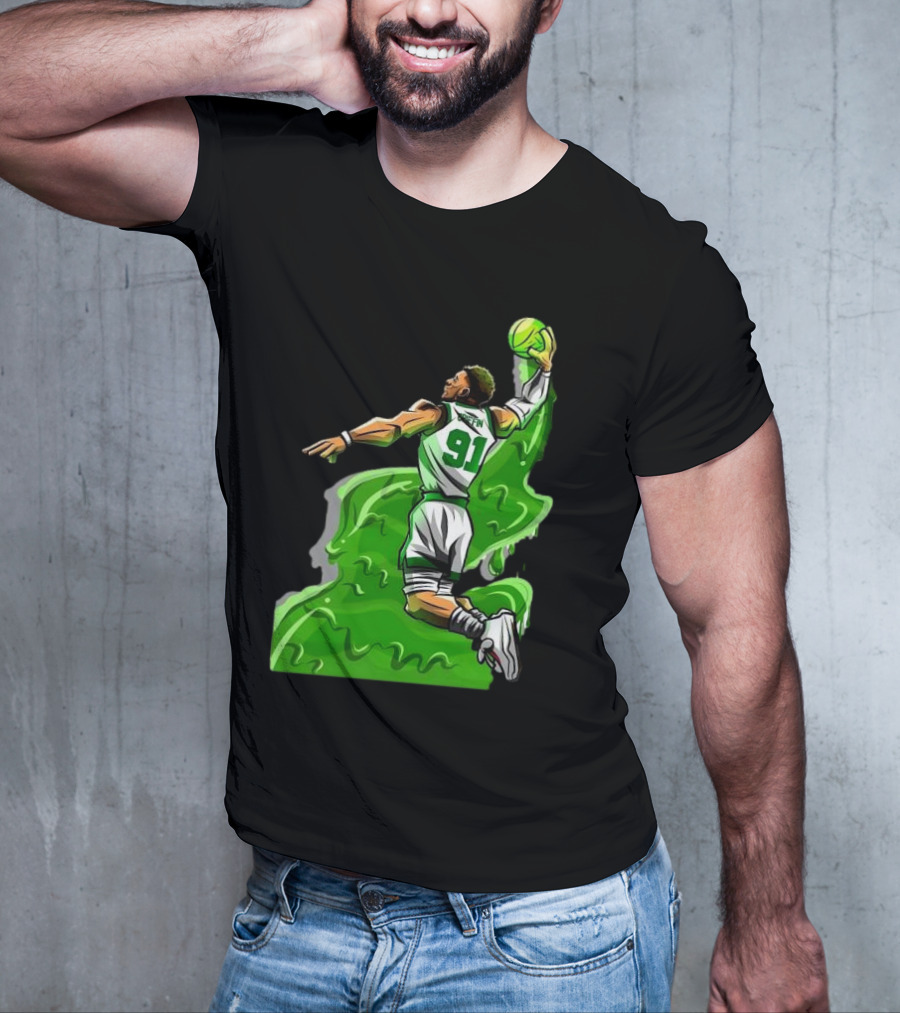 Blake Griffin Boston Celtics Number 91 Dunking Basketball T-Shirt