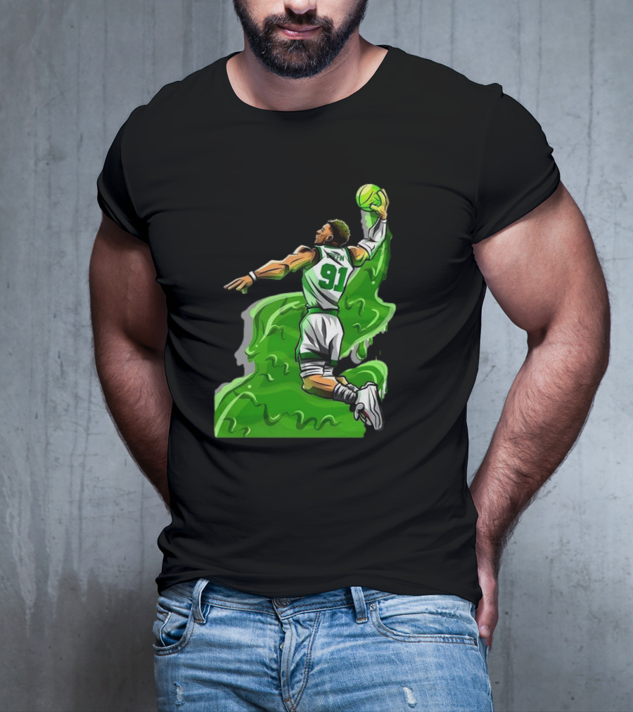 Blake Griffin Boston Celtics Number 91 Dunking Basketball T-Shirt