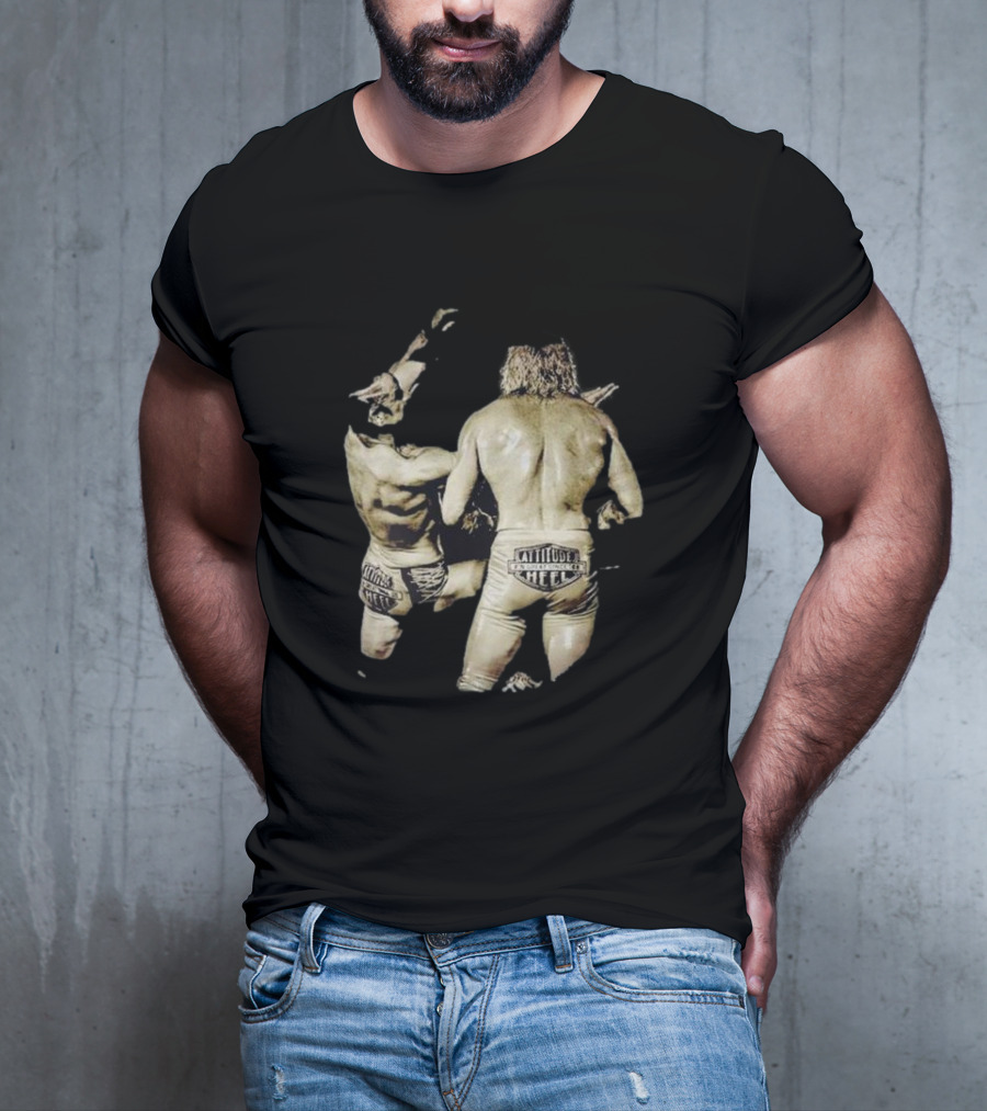 The One Star Brad Attitude Era Picture Perfect Cheek Wrestling Scene T-Shirt