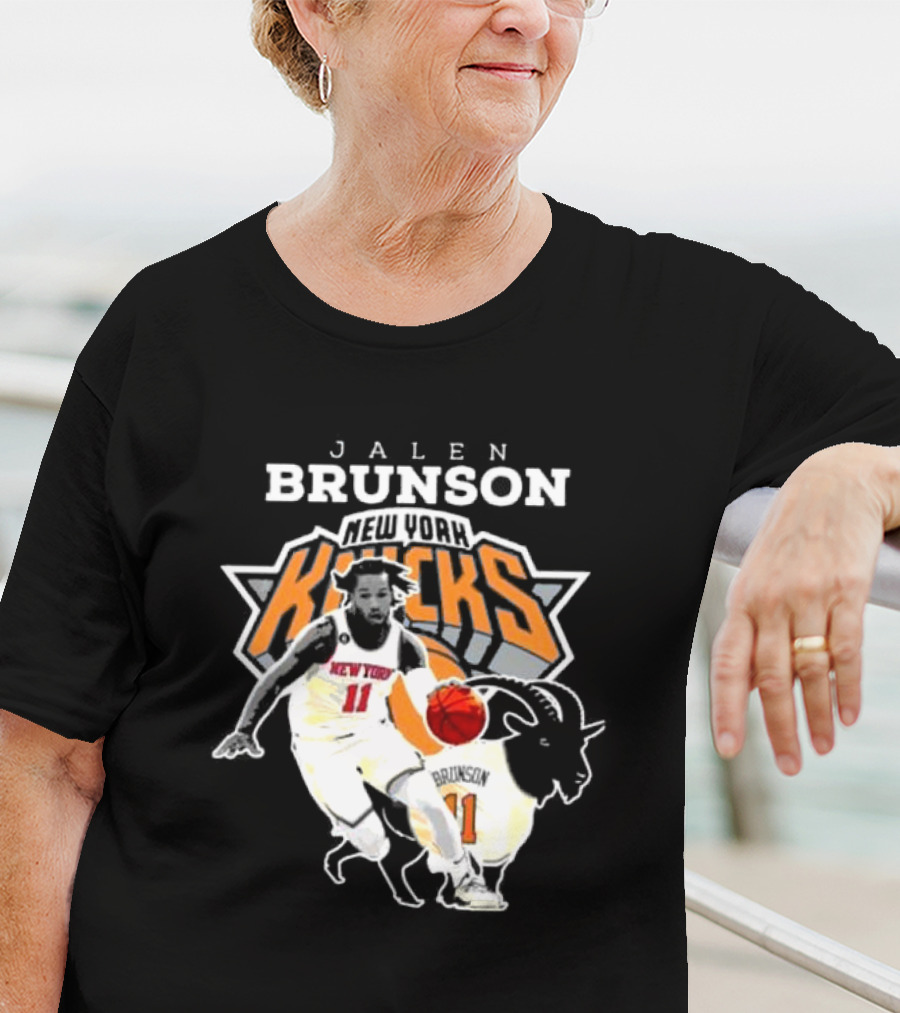 Jalen Brunson New York Knicks Goat Player T-Shirt