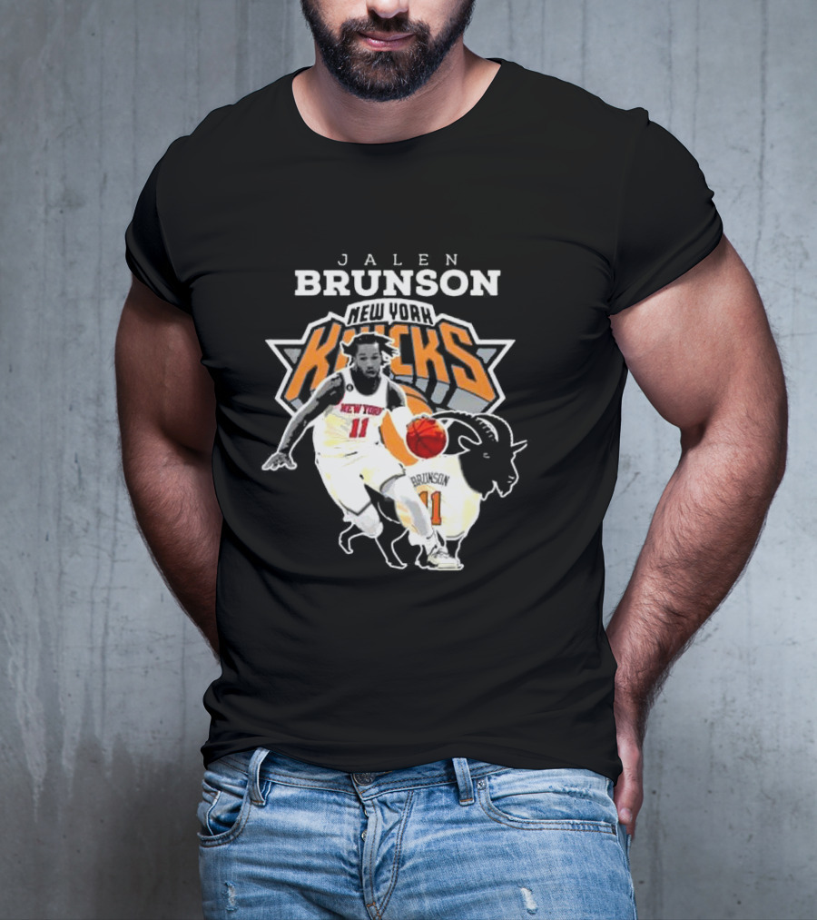 Jalen Brunson New York Knicks Goat Player T-Shirt