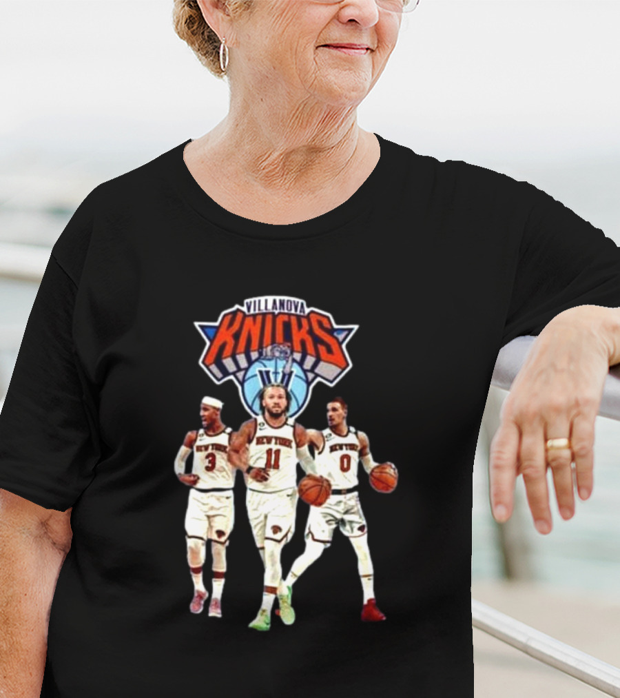 Villanova Knicks Josh Hart Jalen Brunson Donte DiVincenzo T-Shirt