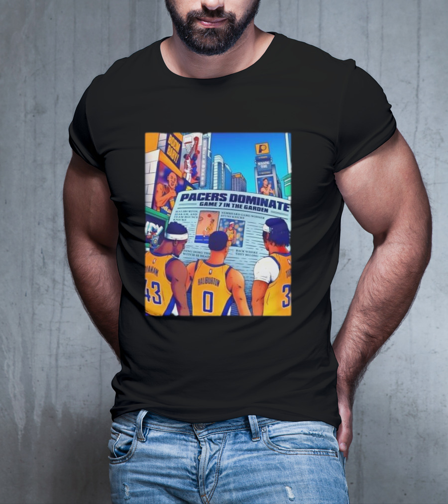 Pacers Dominate Game 7 In The Garden Broad Street Victory Highlights T-Shirt