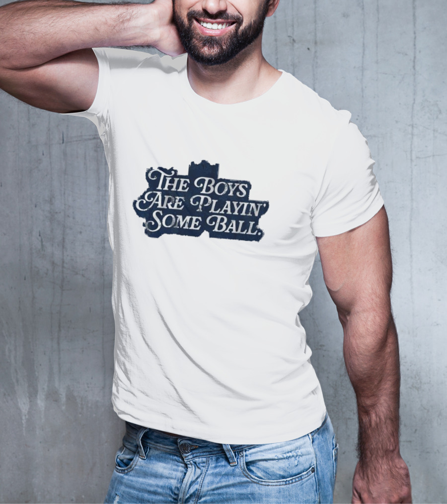 The Boys Are Playin’ Some Ball Vintage Style Retro Look T-Shirt