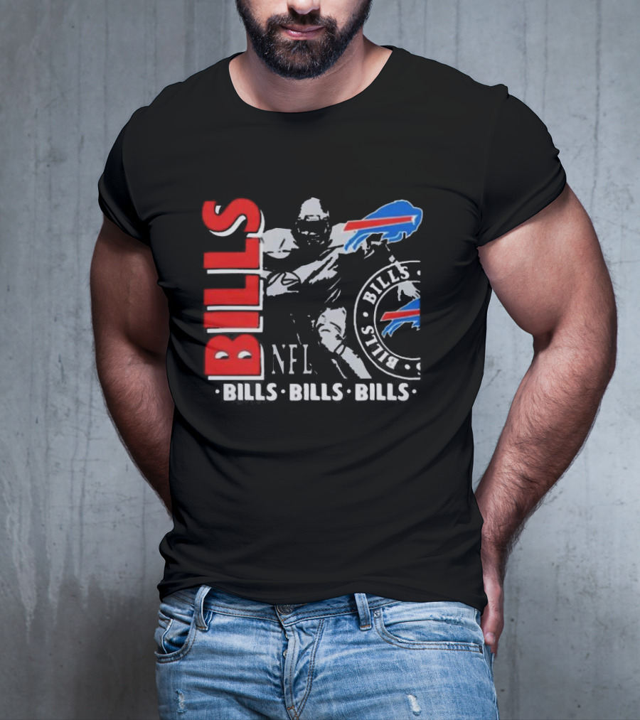 Buffalo Bills NFL Football Player Bills Bills Bills Logo T-Shirt