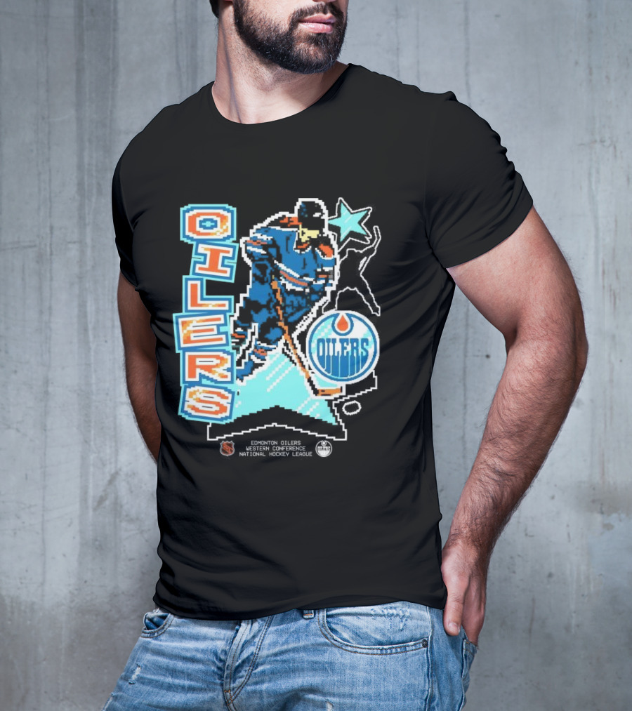 Edmonton Oilers Western Conference National Hockey League Player Retro T-Shirt