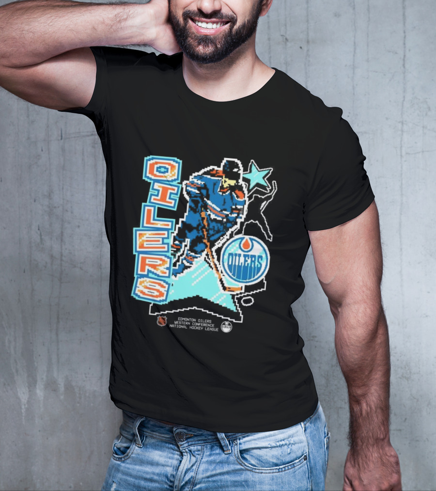 Edmonton Oilers Western Conference National Hockey League Player Retro T-Shirt