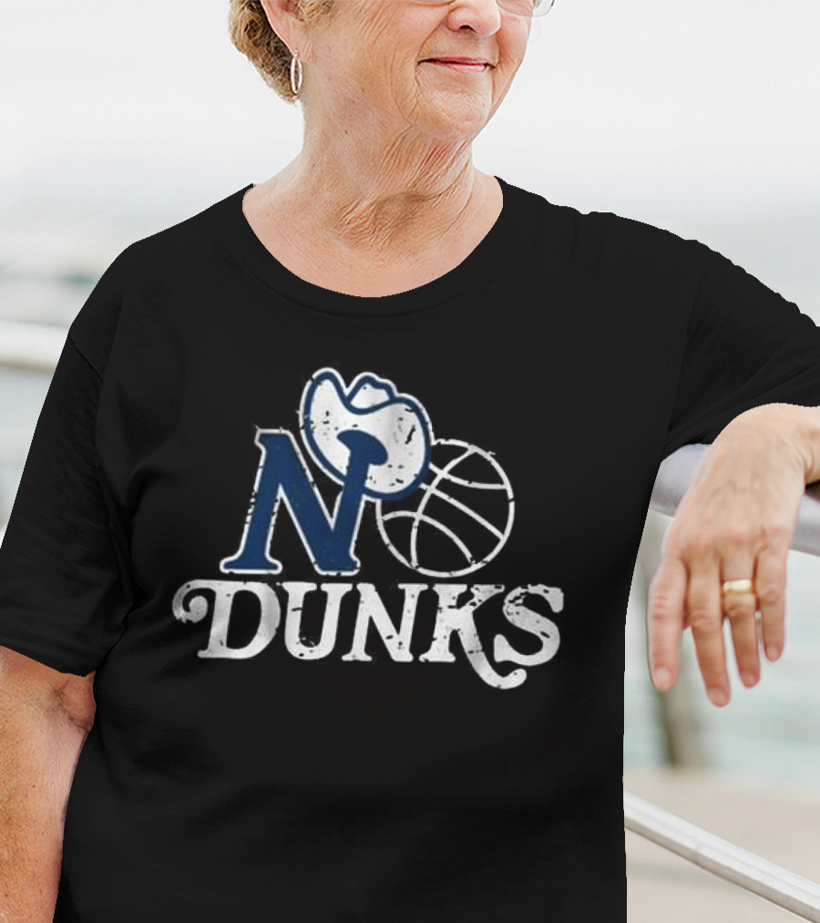 No Dunks Dallas Stars Basketball Cowboy Hat T-Shirt