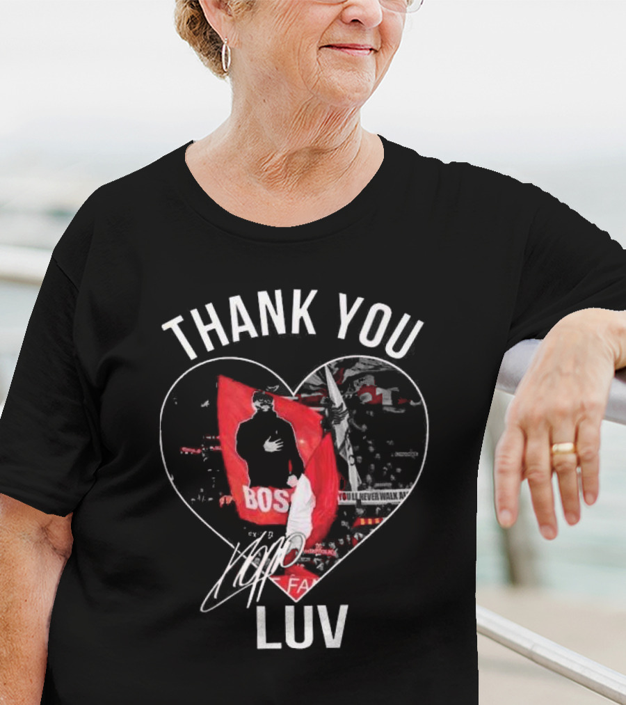 Thank You Jurgen Klopp Boss LUV Signature You'll Never Walk Alone FA T-Shirt
