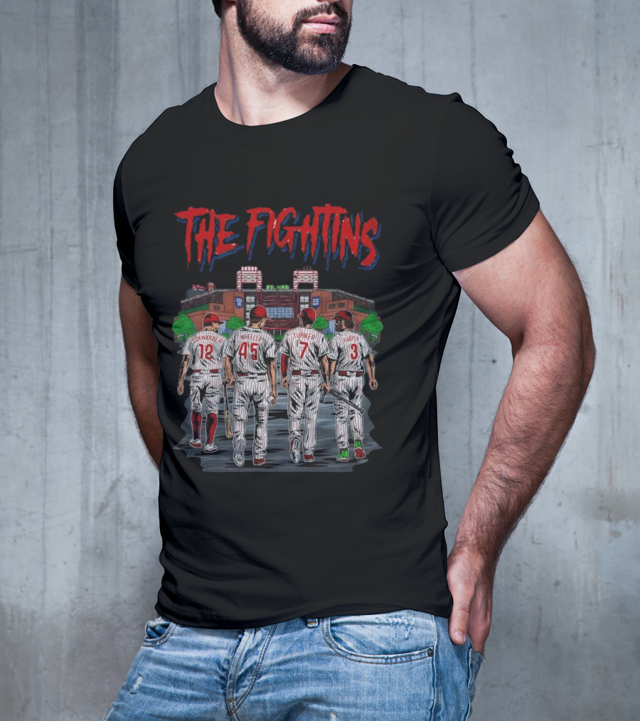 The Fightins Defend The Bank Philadelphia Phillies Players Stadium T-Shirt