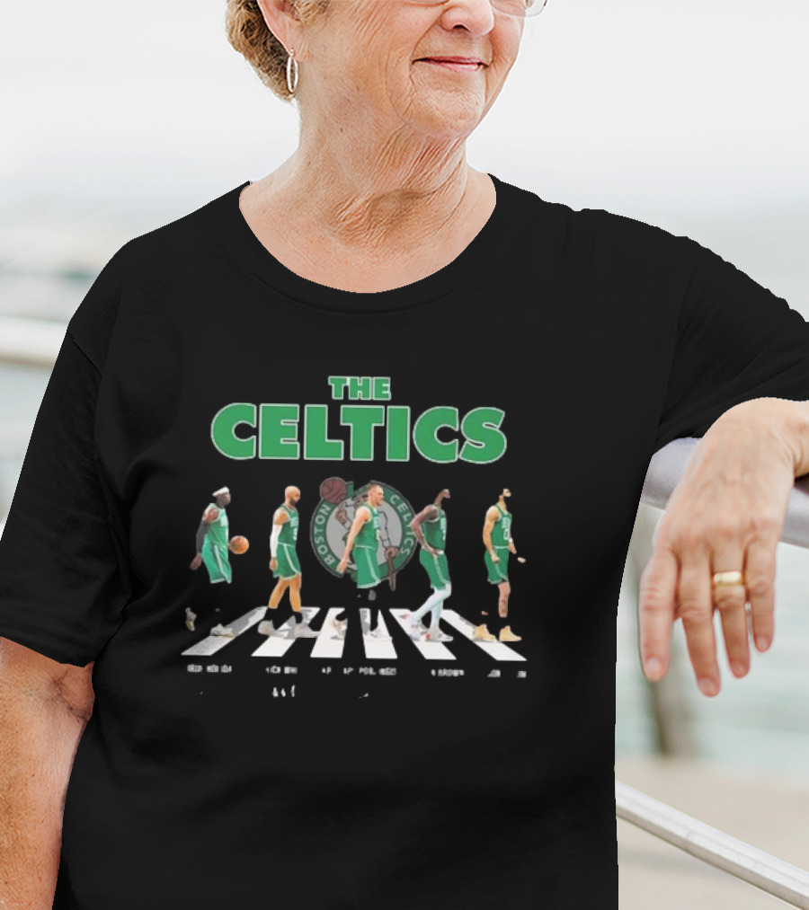 The Celtics Legends Boston Celtics Basketball Abbey Road Signatures T-Shirt