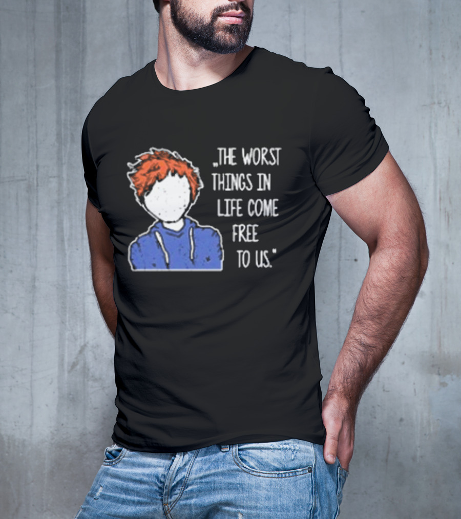 Ed Sheeran The Worst Things In Life Come Free To Us Sketch T-Shirt