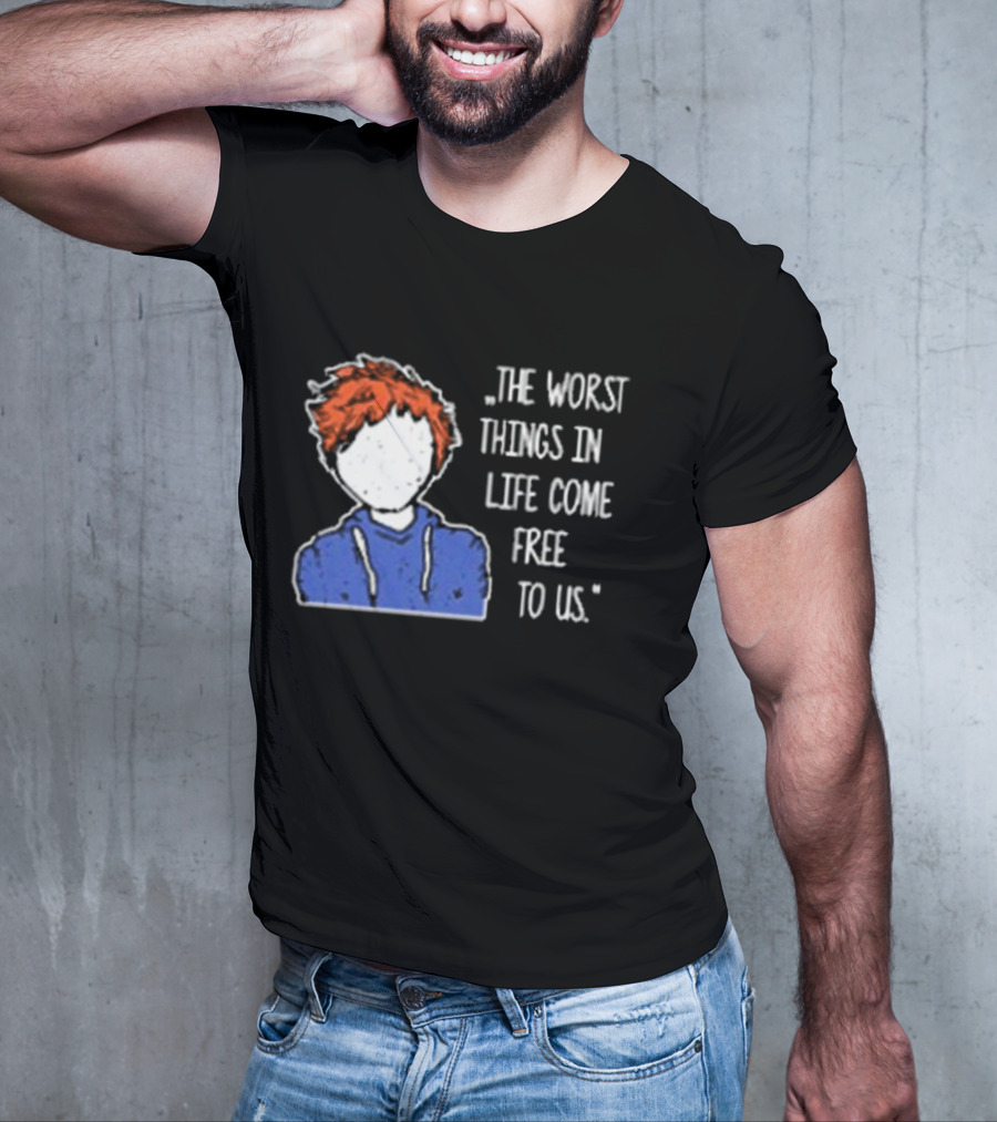 Ed Sheeran The Worst Things In Life Come Free To Us Sketch T-Shirt