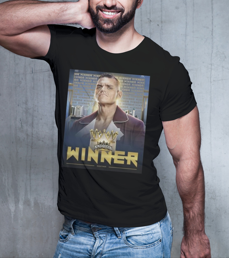 Gunther WWE King And Queen Of The Ring Winner Crown Champion T-Shirt