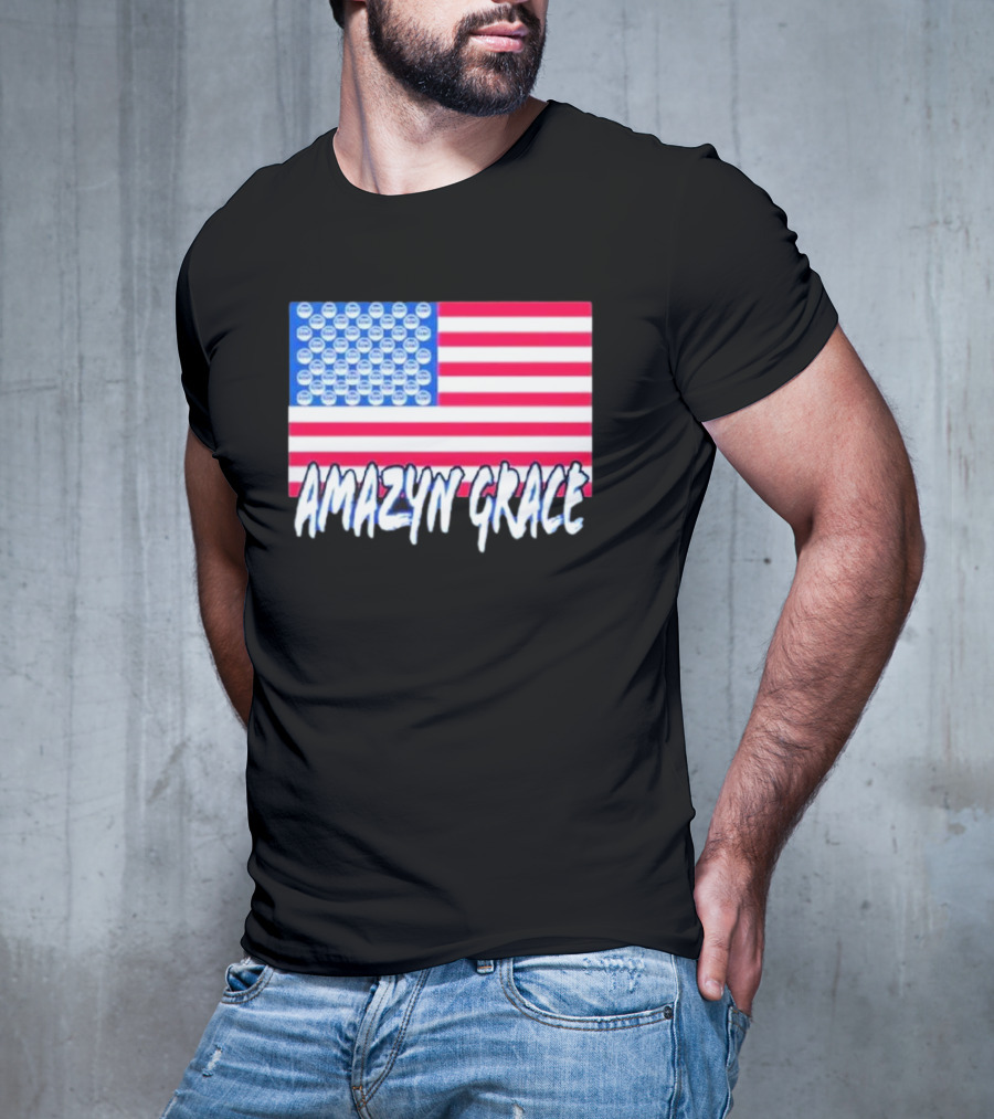 America Flag Amazyn Grace Pepsi Cap Stars T-Shirt
