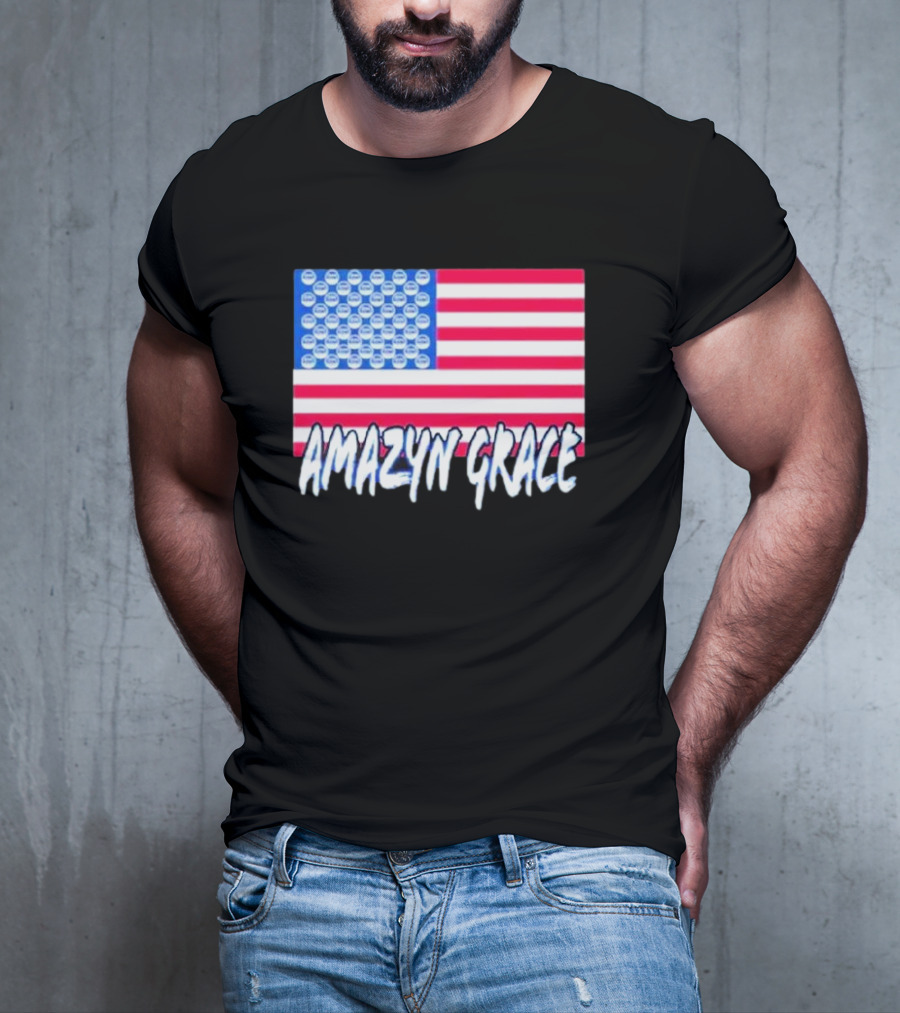 America Flag Amazyn Grace Pepsi Cap Stars T-Shirt