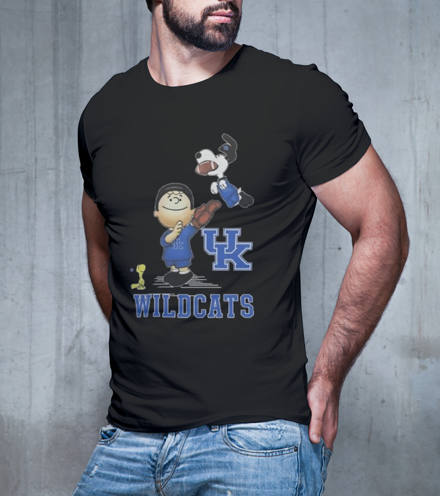 Snoopy Charlie Brown Woodstock UK Wildcats Peanuts T-Shirt
