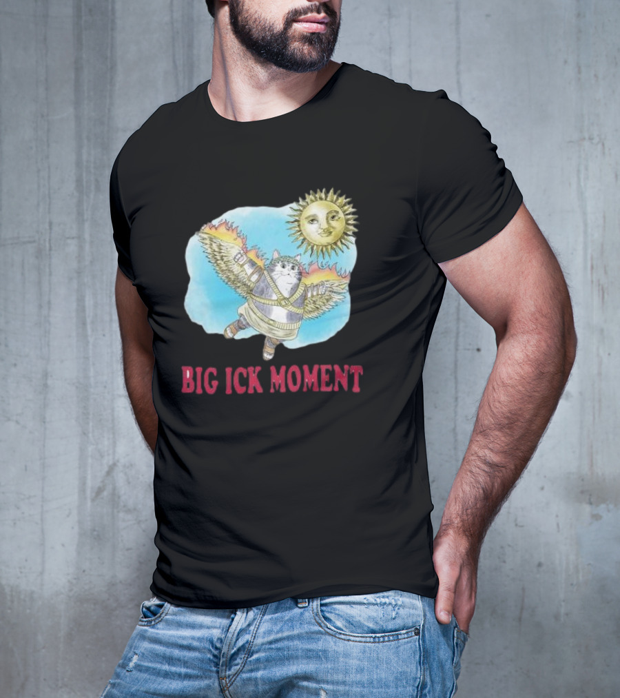 Big Ick Moment Cat With Wings And Sun T-Shirt