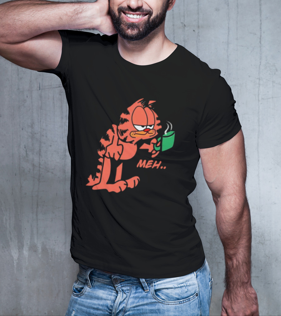 Garfield Meh Coffee Mug Mondays T-Shirt