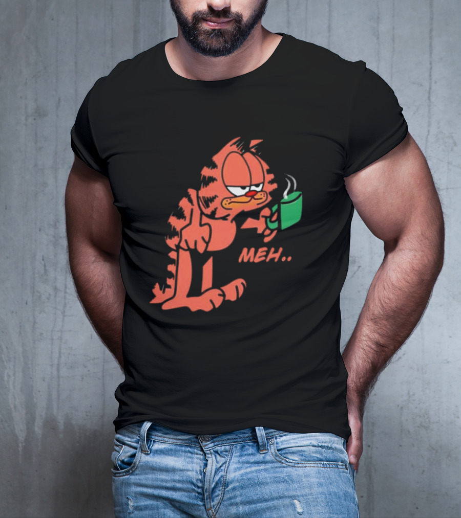 Garfield Meh Coffee Mug Mondays T-Shirt