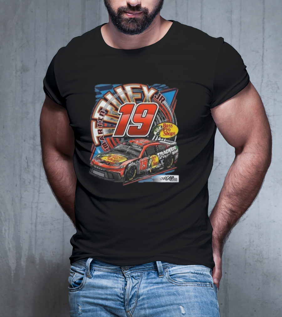 Martin Truex Jr 19 Bass Pro Shops Car Racing Team Collection T-Shirt