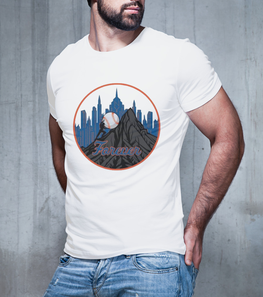 Forever New York Mets City Baseball Skyline T-Shirt