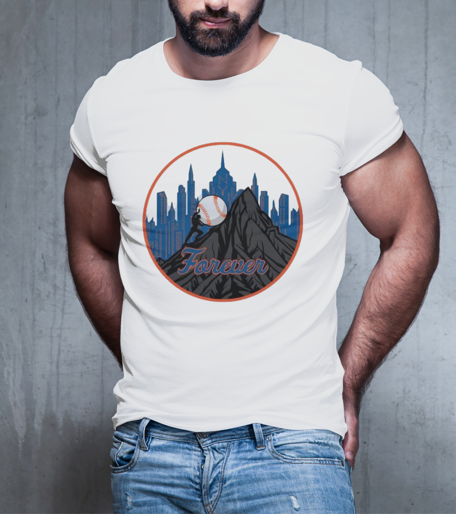 Forever New York Mets City Baseball Skyline T-Shirt