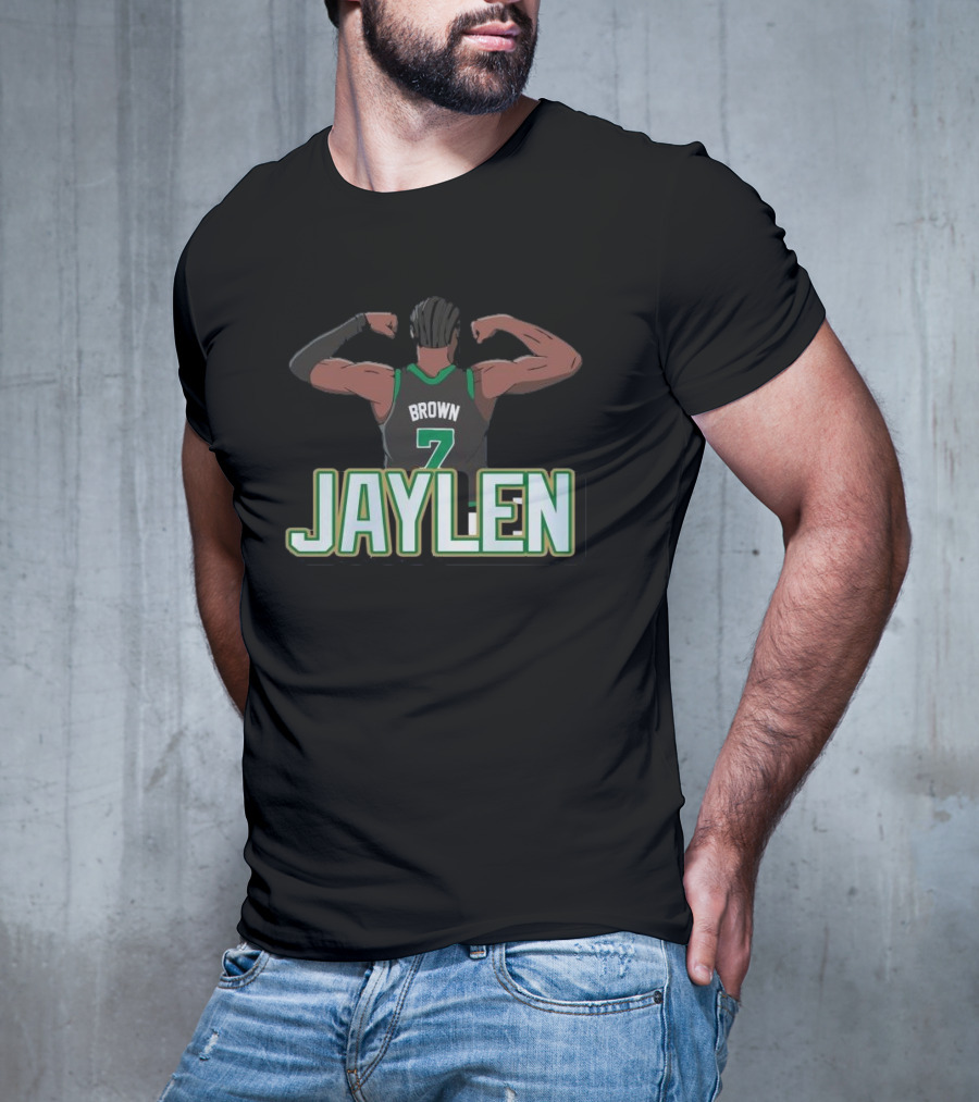 Jaylen Brown Celtics Number 7 Flex NBA T-Shirt