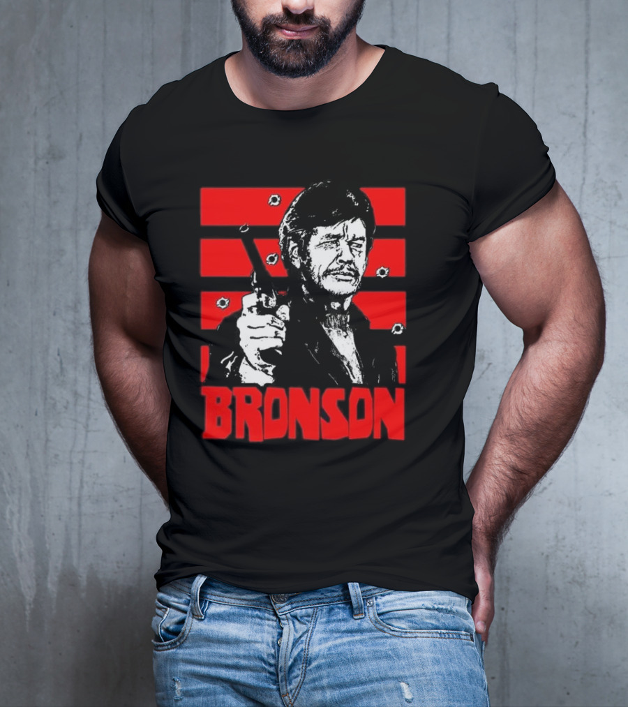 Chat Rat 99 Mag Charles Bronson 70s Movie Death Wish 1974 Gun Iconic Bronson Image T-Shirt